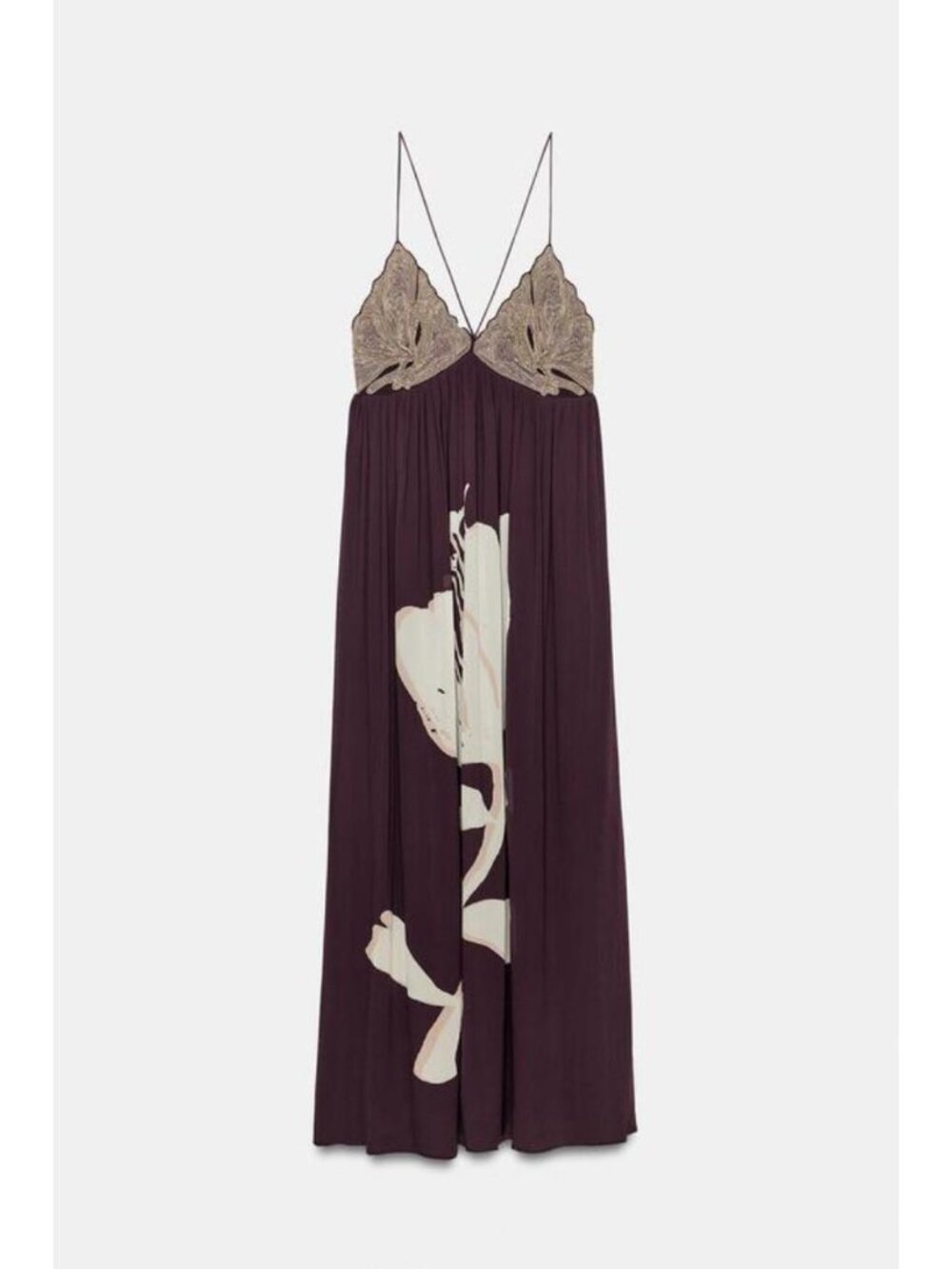 ZARA BEADED FLORAL PRINT DRESS 5770/229/681